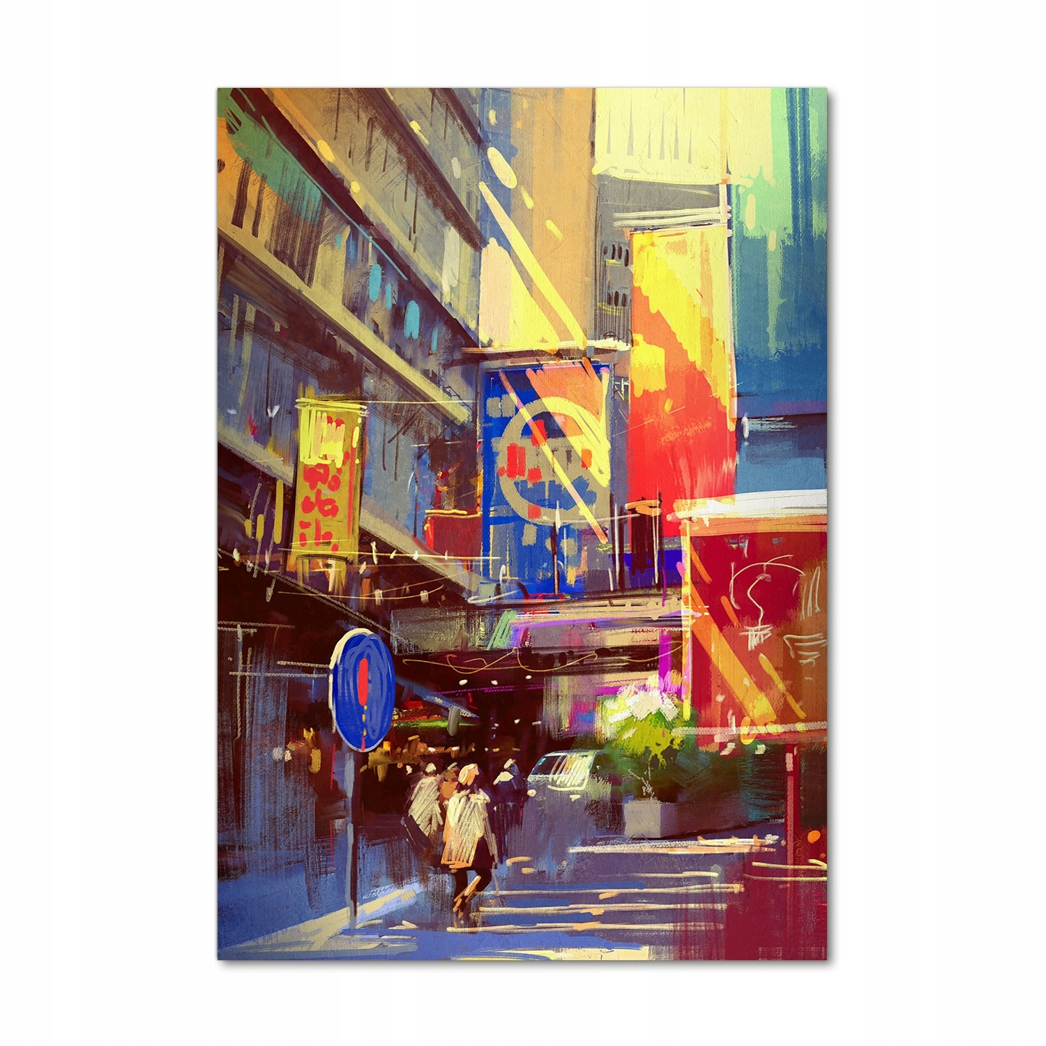 

Foto obraz szkło akrylowe Kolorowe miasto 70x100cm