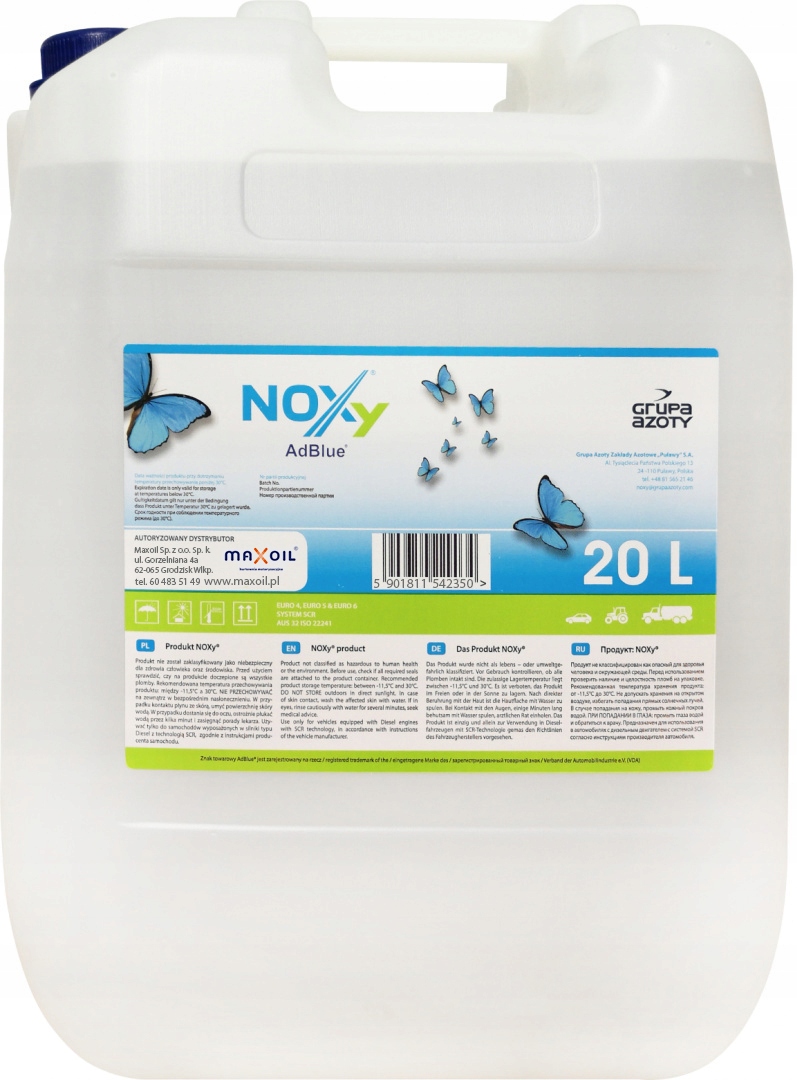 NOXY AD BLUE ADBLUE PLYN KATALITYCZNY DPF 20L
