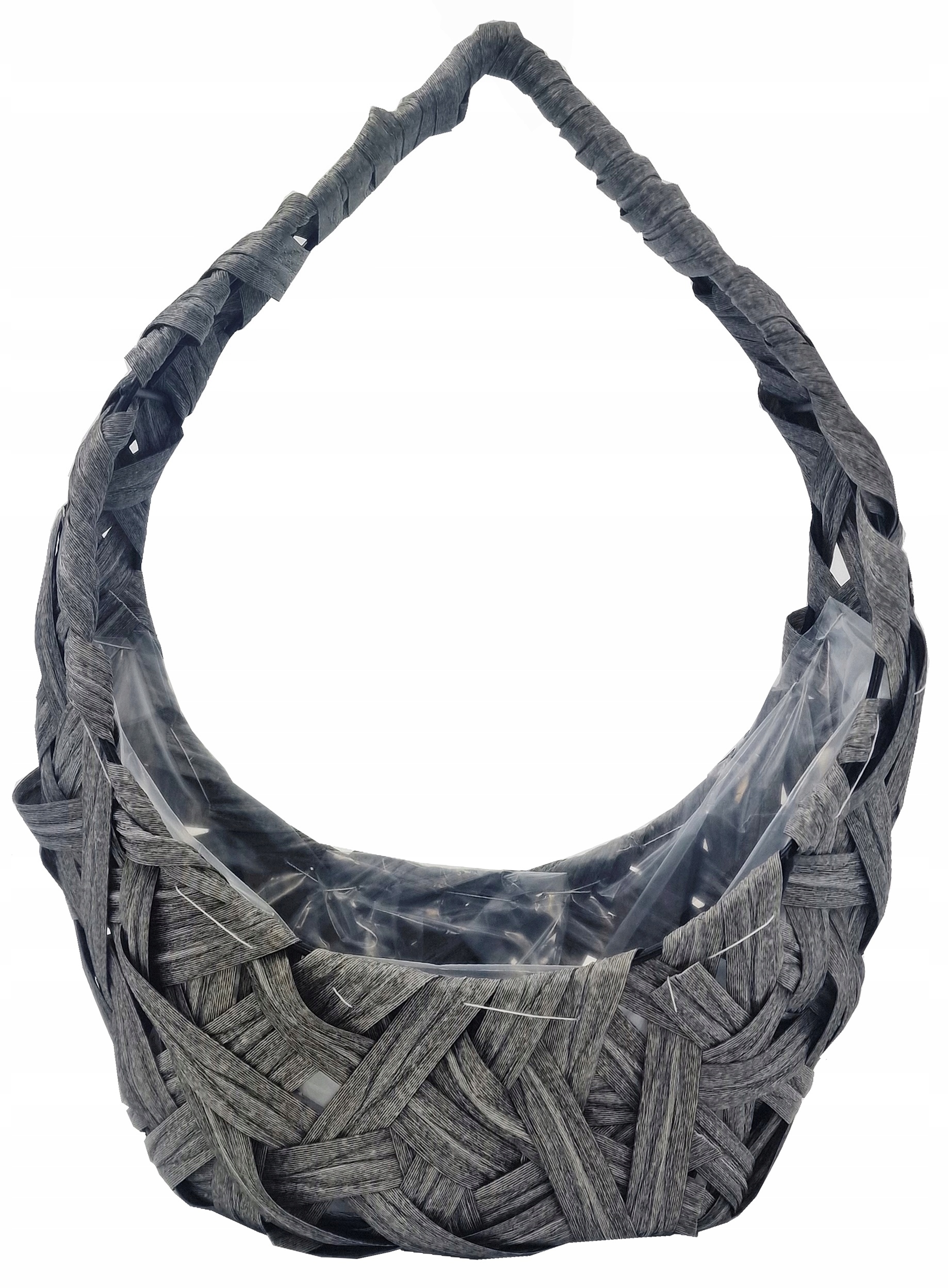 KOSZ RATTANOWY MOCNY SZARY KOSZE PREZENTOWE 38 cm S rattan