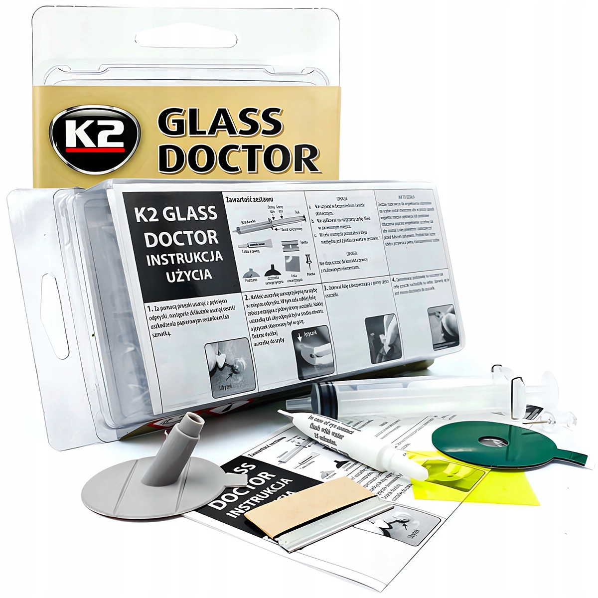 Zestaw naprawczy szyby samochodowej K2 Doctor Do Naprawy Szyb Odprysków