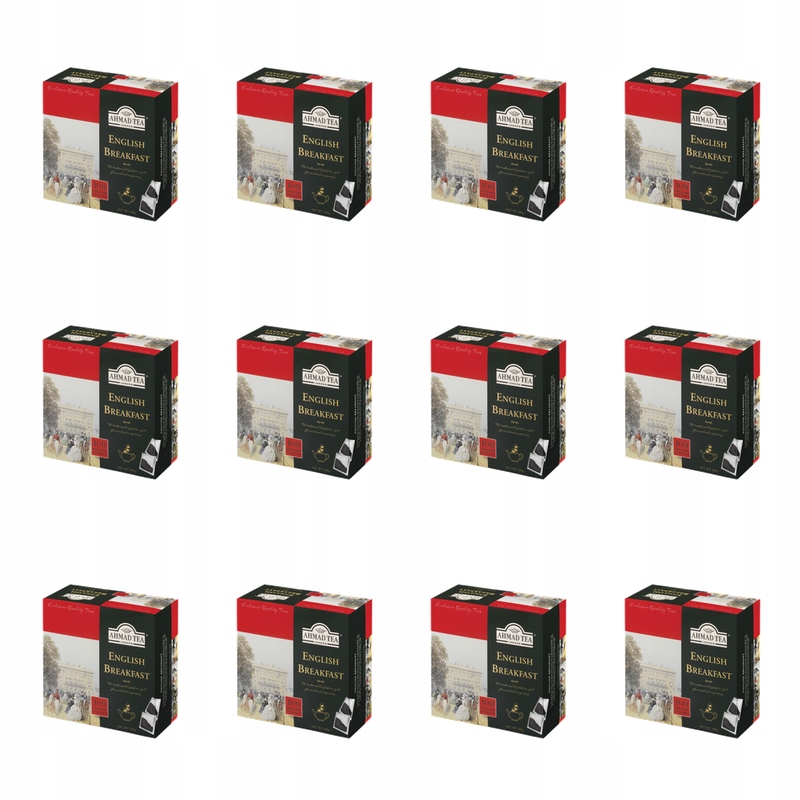English Breakfast Ahmad Tea 100tb*2g b/přívěsky X12