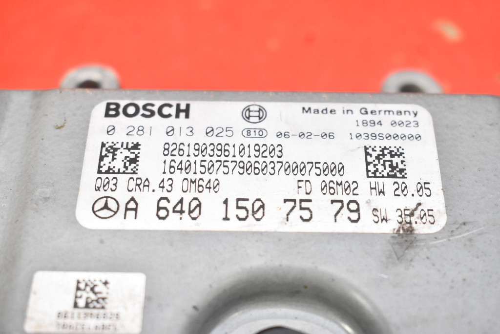 control unit computer of the engine A6401507579 MERCEDES A-KLASA W169 2.0 CDI 82 KM