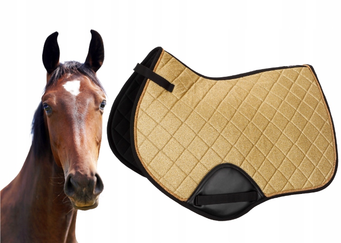 Czaprak dla konia Start Seville wszechstronny brokatowy złoty Vs