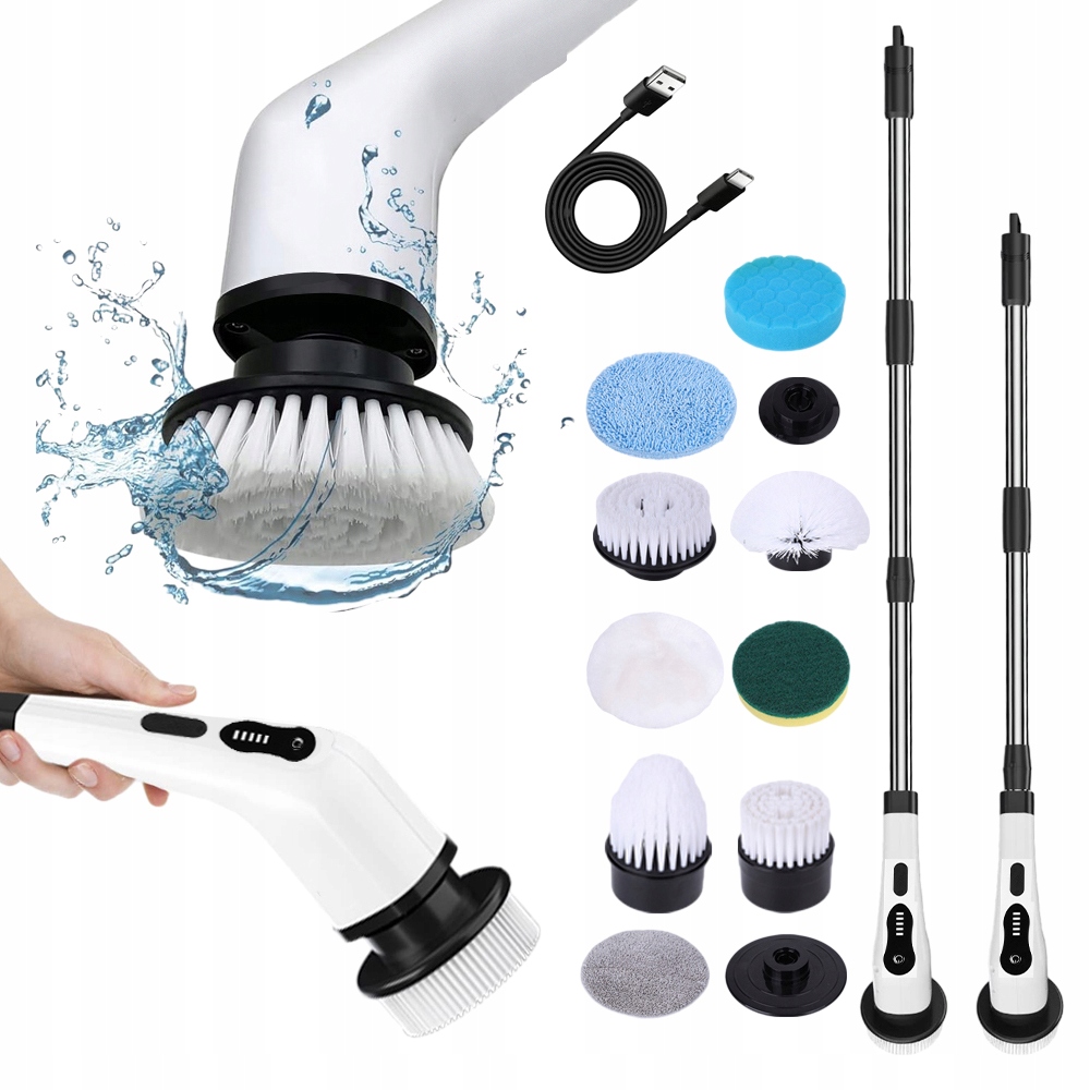 Levně Elektrický Čisticí Kartáč Přenosný, Vysoká Kvalita, Odolný Pro Podlahy