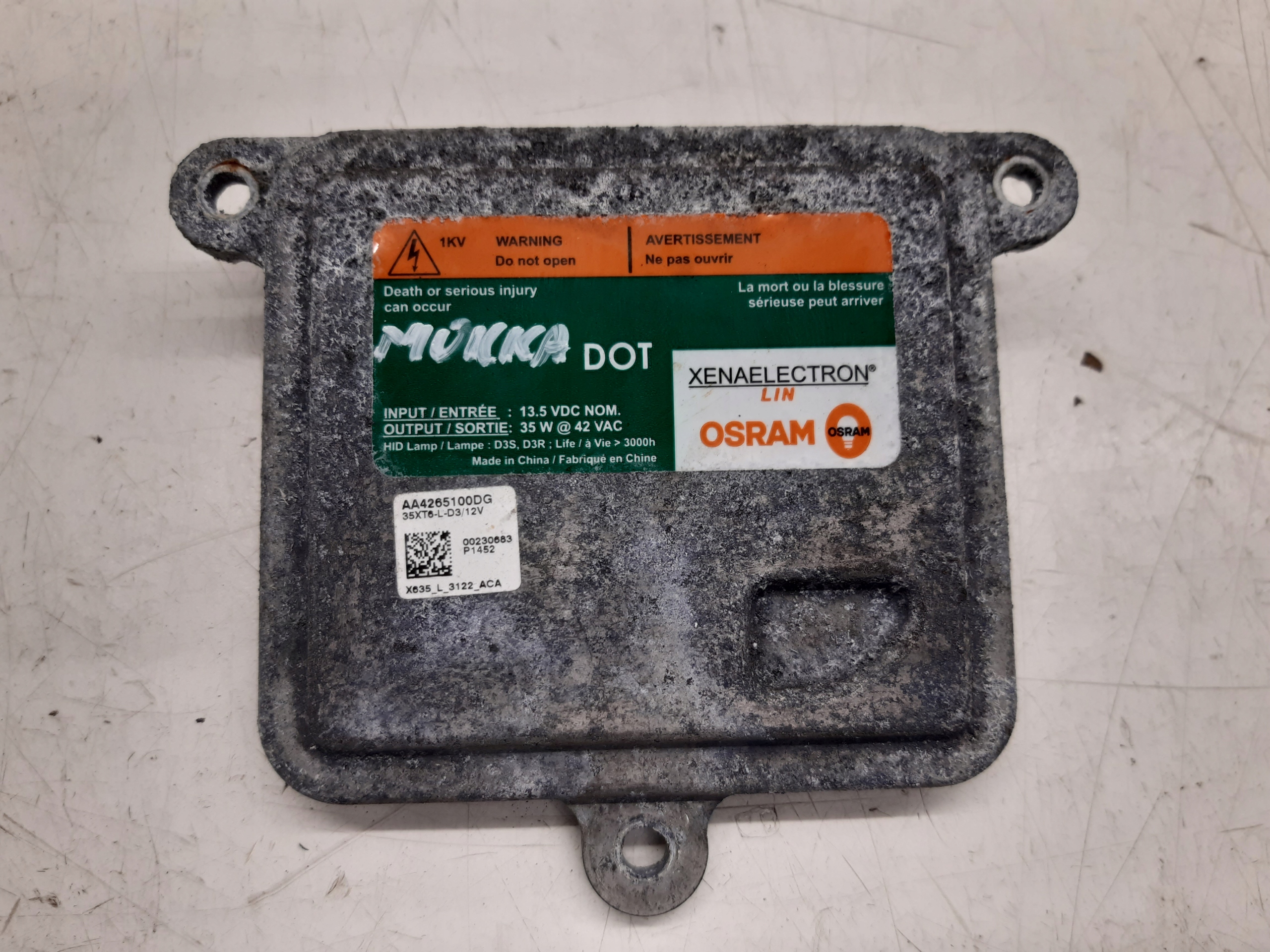 control unit AA4265160DG Opel Mokka A 1,6 CDTI