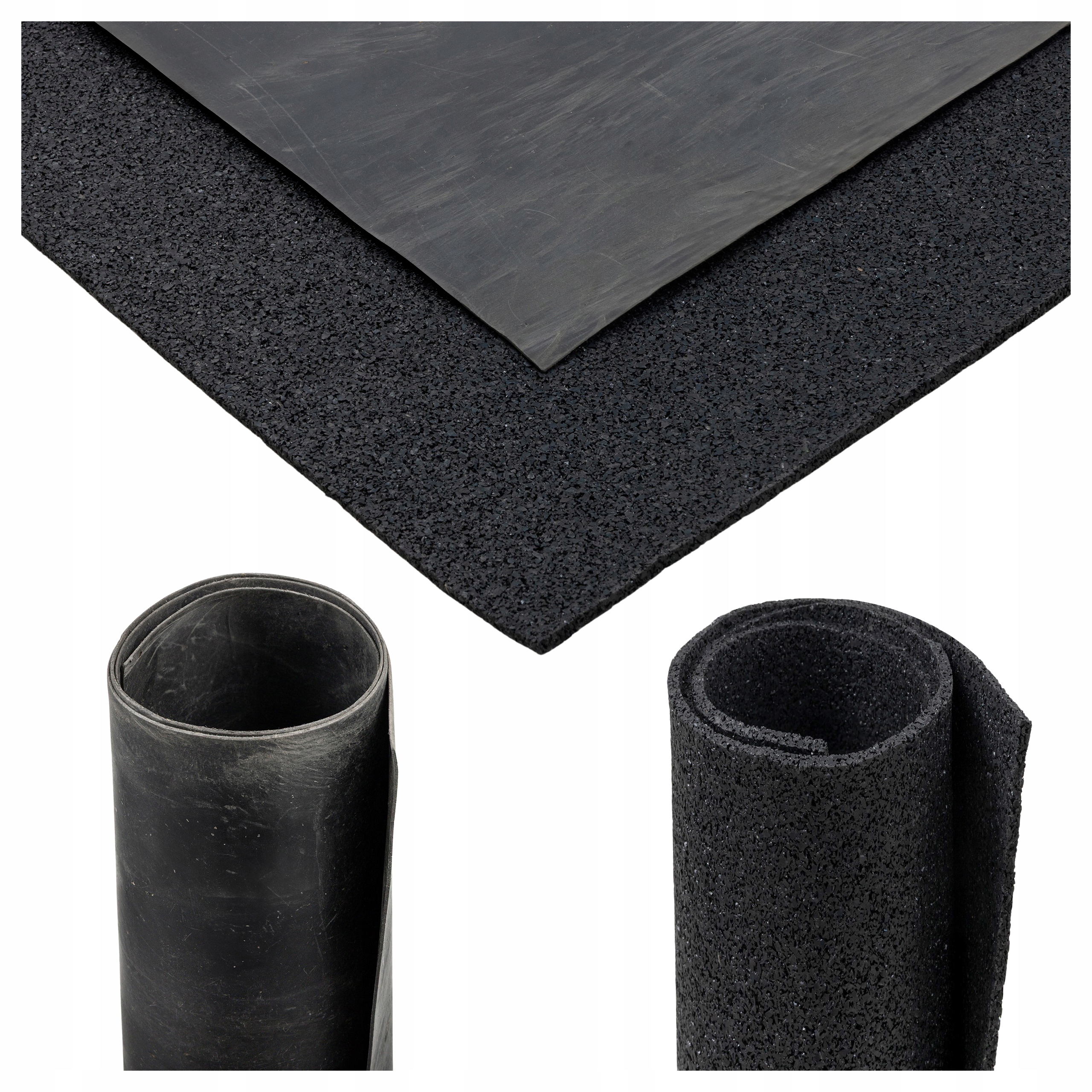 Gumová bariéra proti nárazům zvuků na podlahu, antivibrační krytina