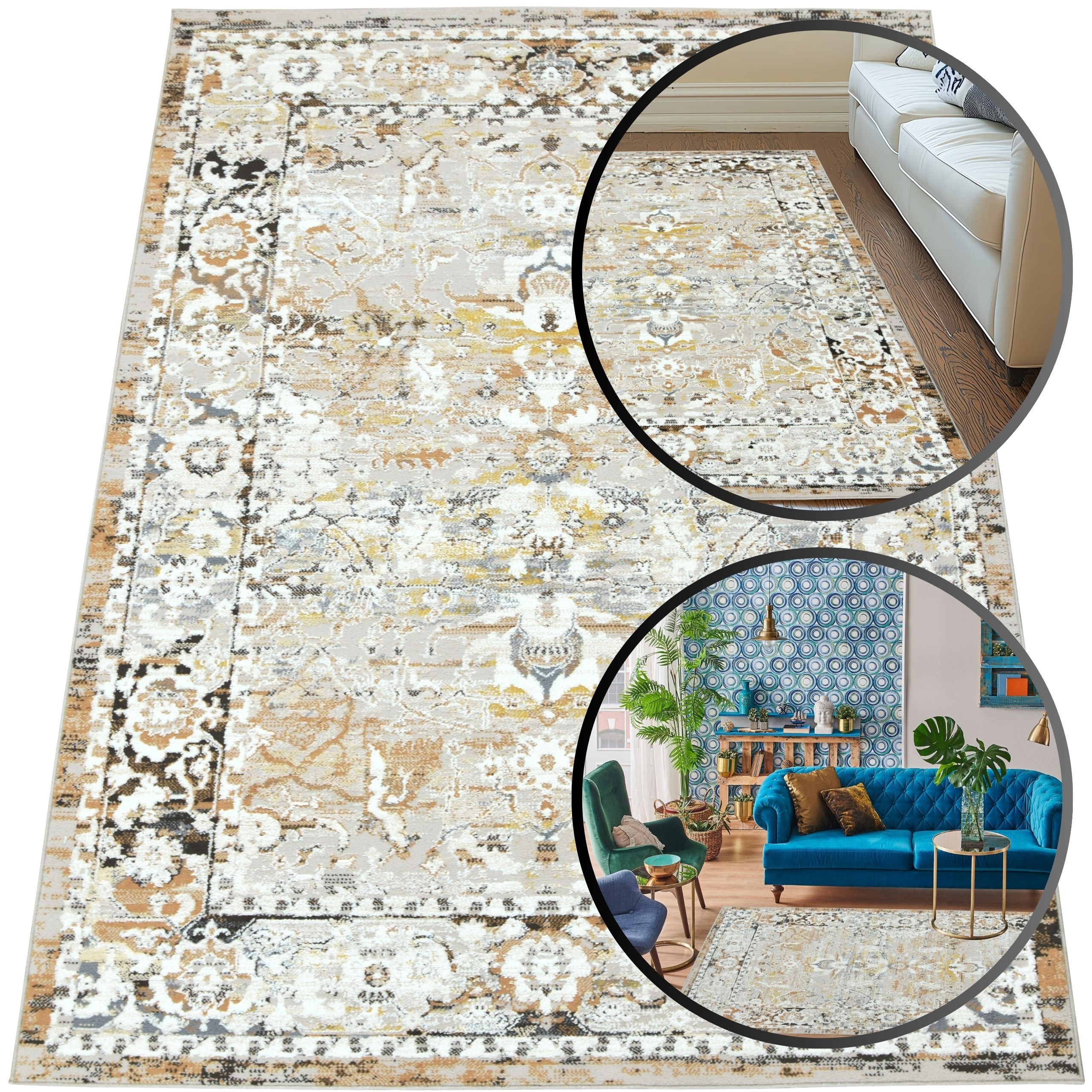 Orientální Turecký Koberec Laila Šedý Koberec Koberce Do Obývacího Pokoje 200x300