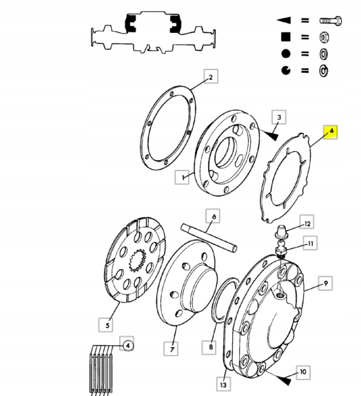 PRZEKŁADKA HAMULCOWA JCB ŁADOWARKA 451/13302 Typ maszyny Ładowarka