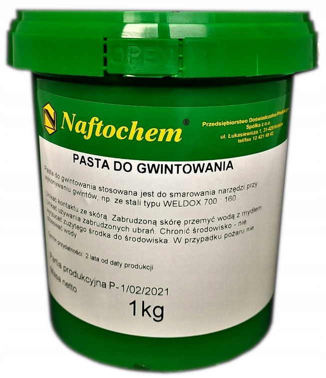 Zamiennik Fanar Cimtap Pasta do gwintowania ciężkiego 1L NAFTOCHEM
