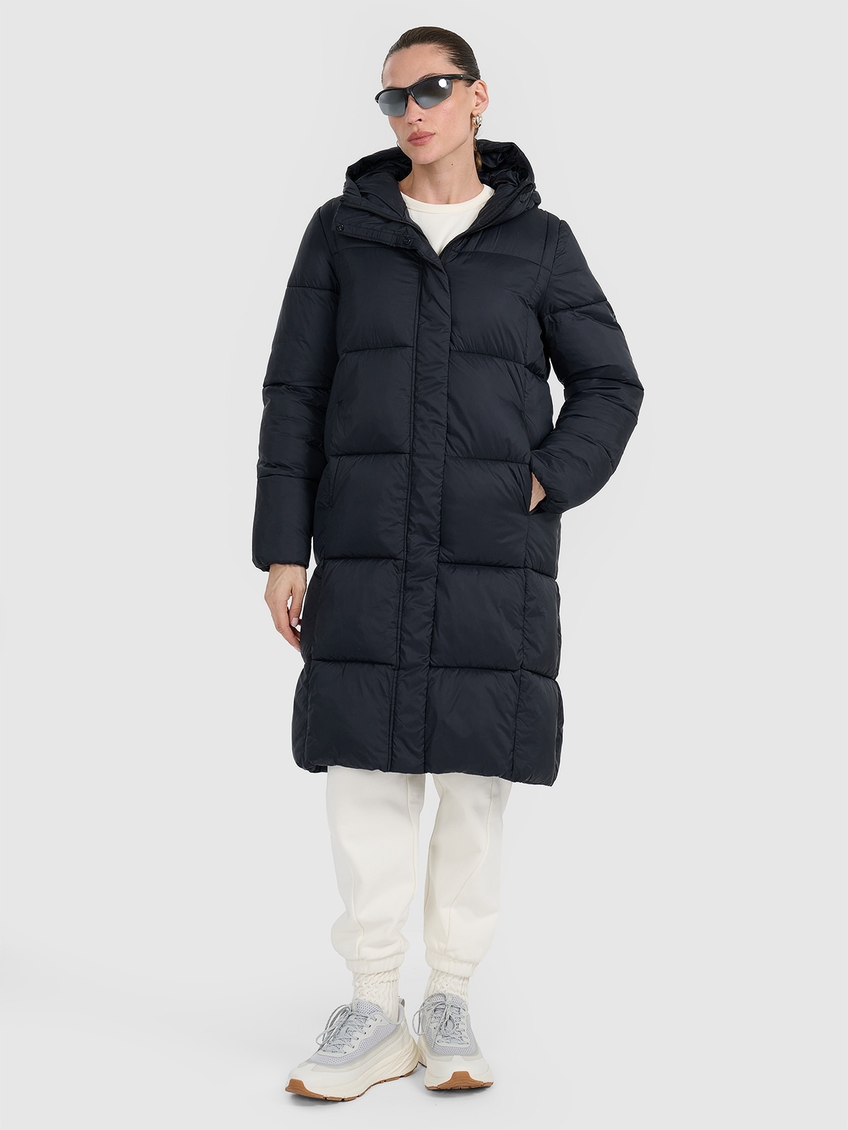 Dámská Péřová Bunda 4F Zimní Kabát Apres Ski TDJAF586 AW25 L