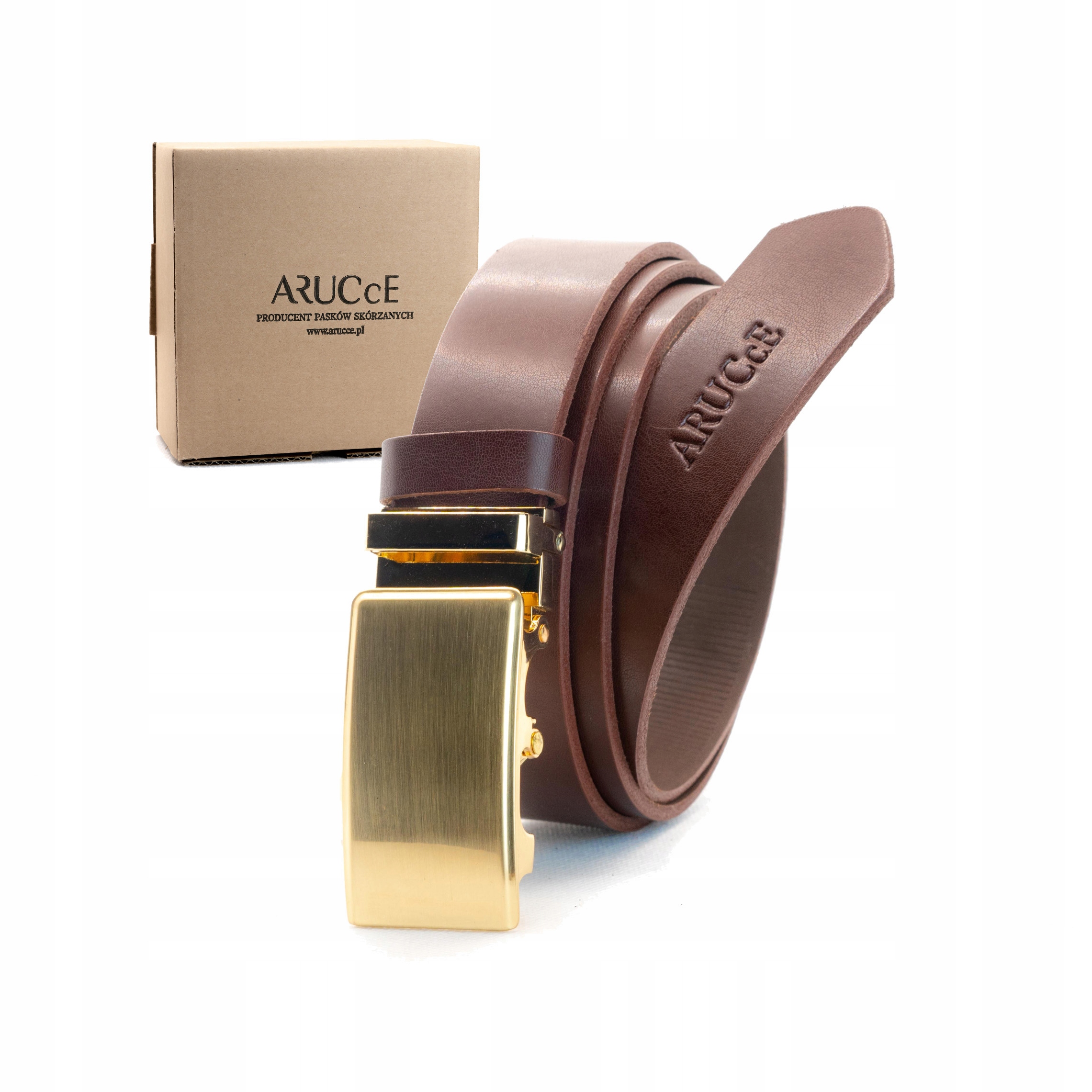 PASEK SKÓRZANY MĘSKI DO SPODNI SKÓRA NATURALNA AR