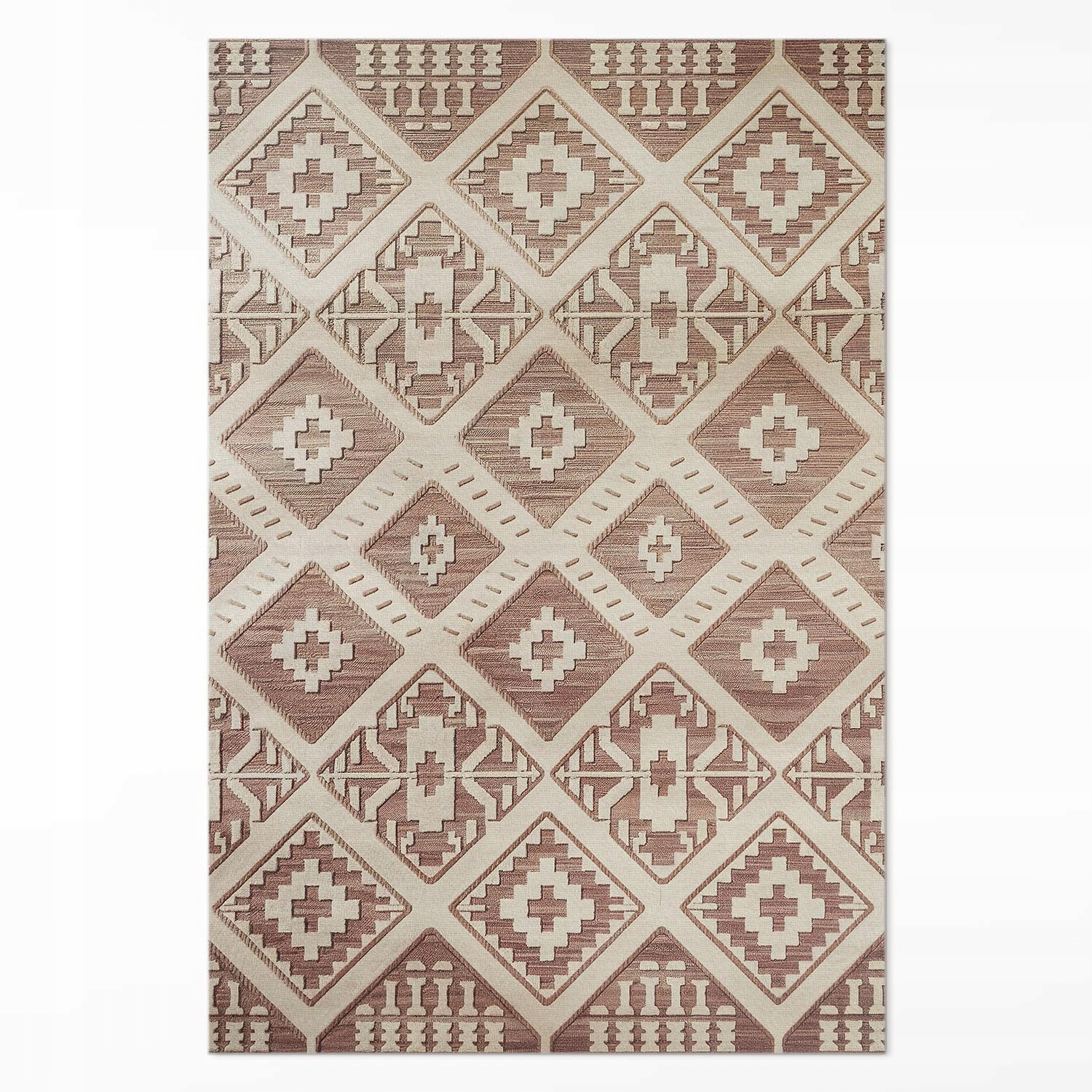 Pvc koberec do domu Geometrické kompozície v aztéckom štýle Veľký 140 x 210 cm