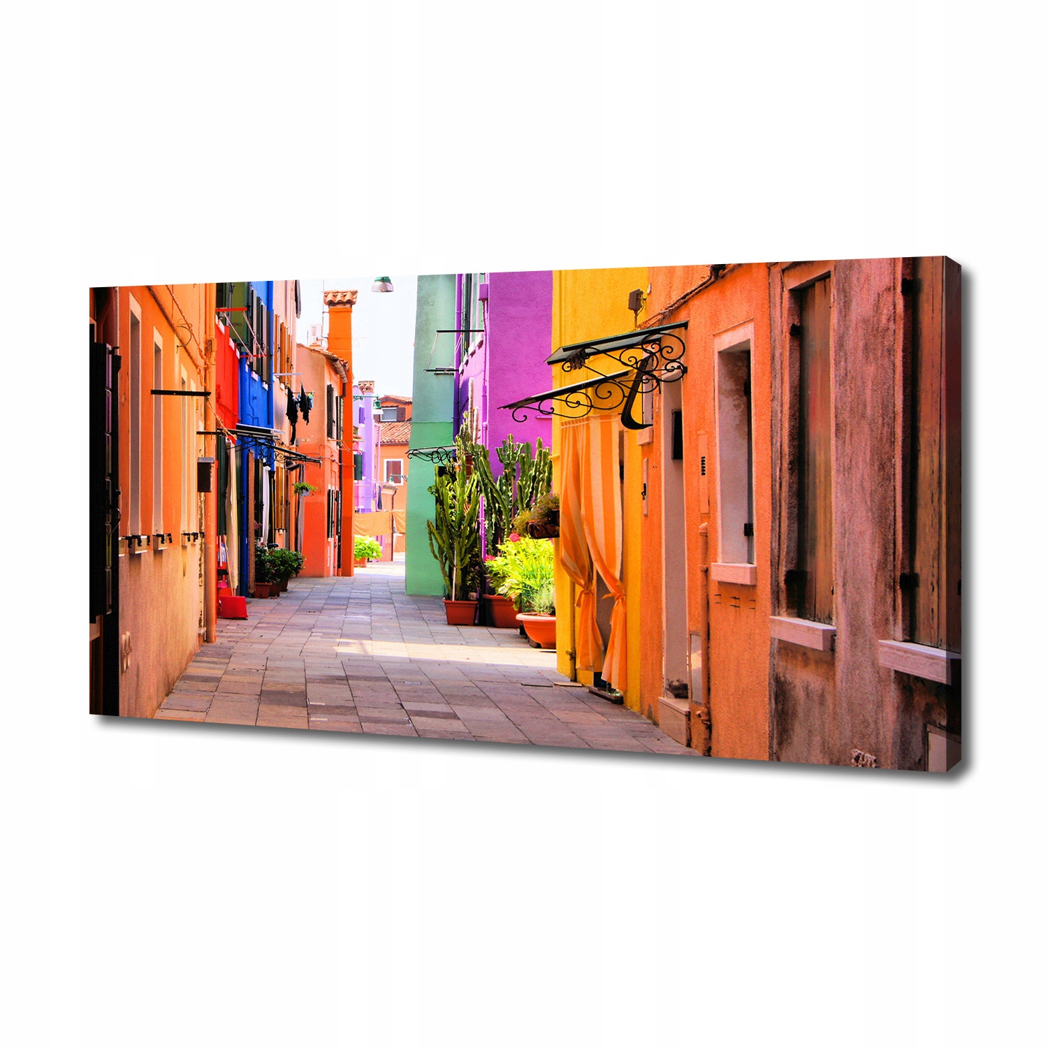 

Foto obraz na płótnie Kolorowe uliczki 140x70 cm
