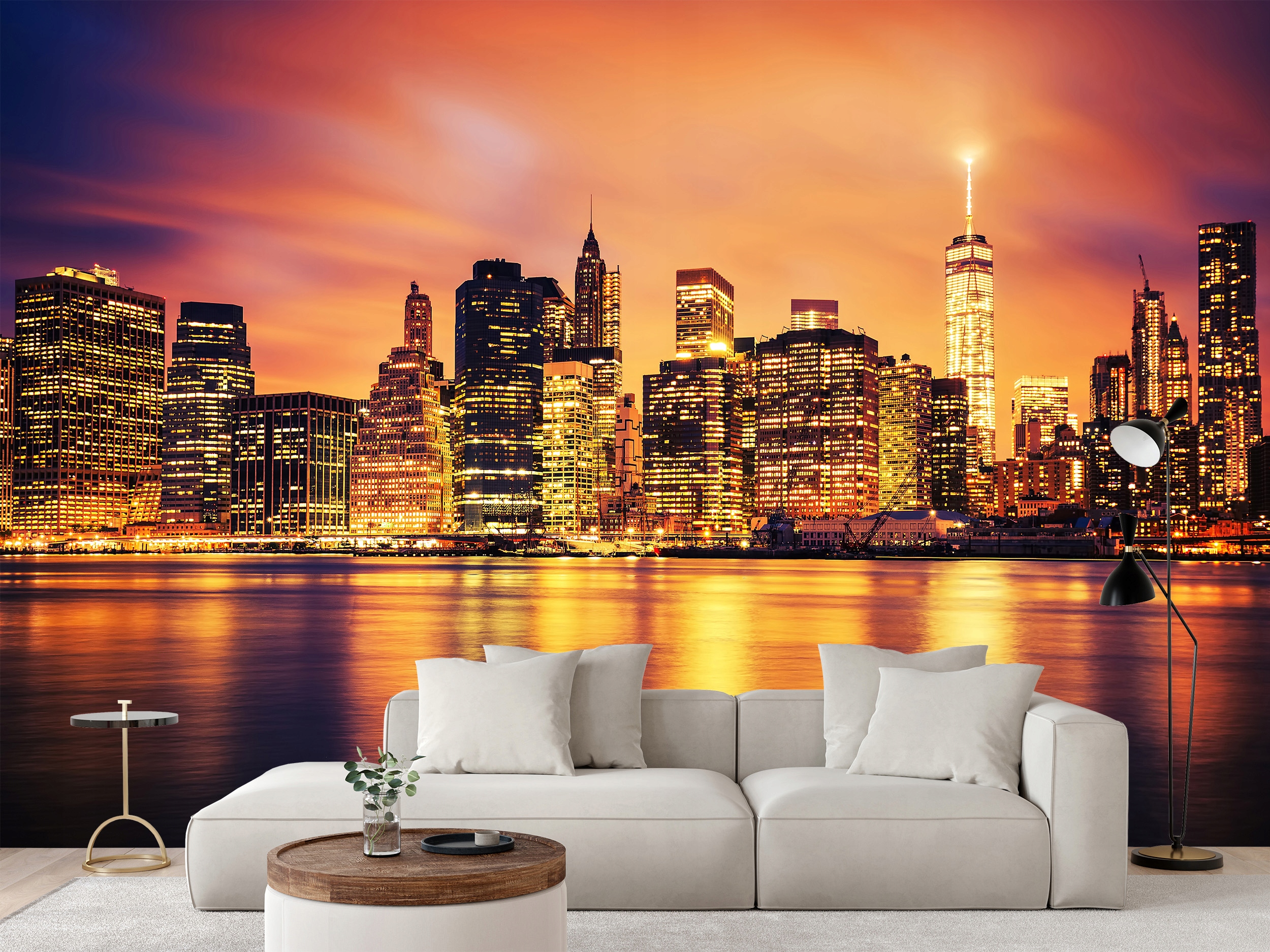 Fototapeta Západ Slunce Na Manhattanu V New Yorku 416 x 290 cm