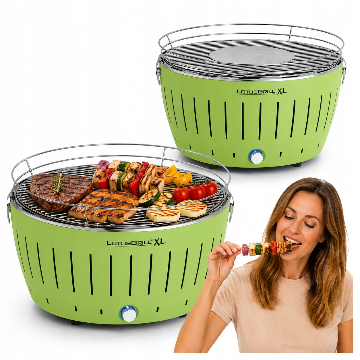 Bezdymový Uhlíkový Gril Lotusgrill Záhradný XL Popolník Taška V Balení