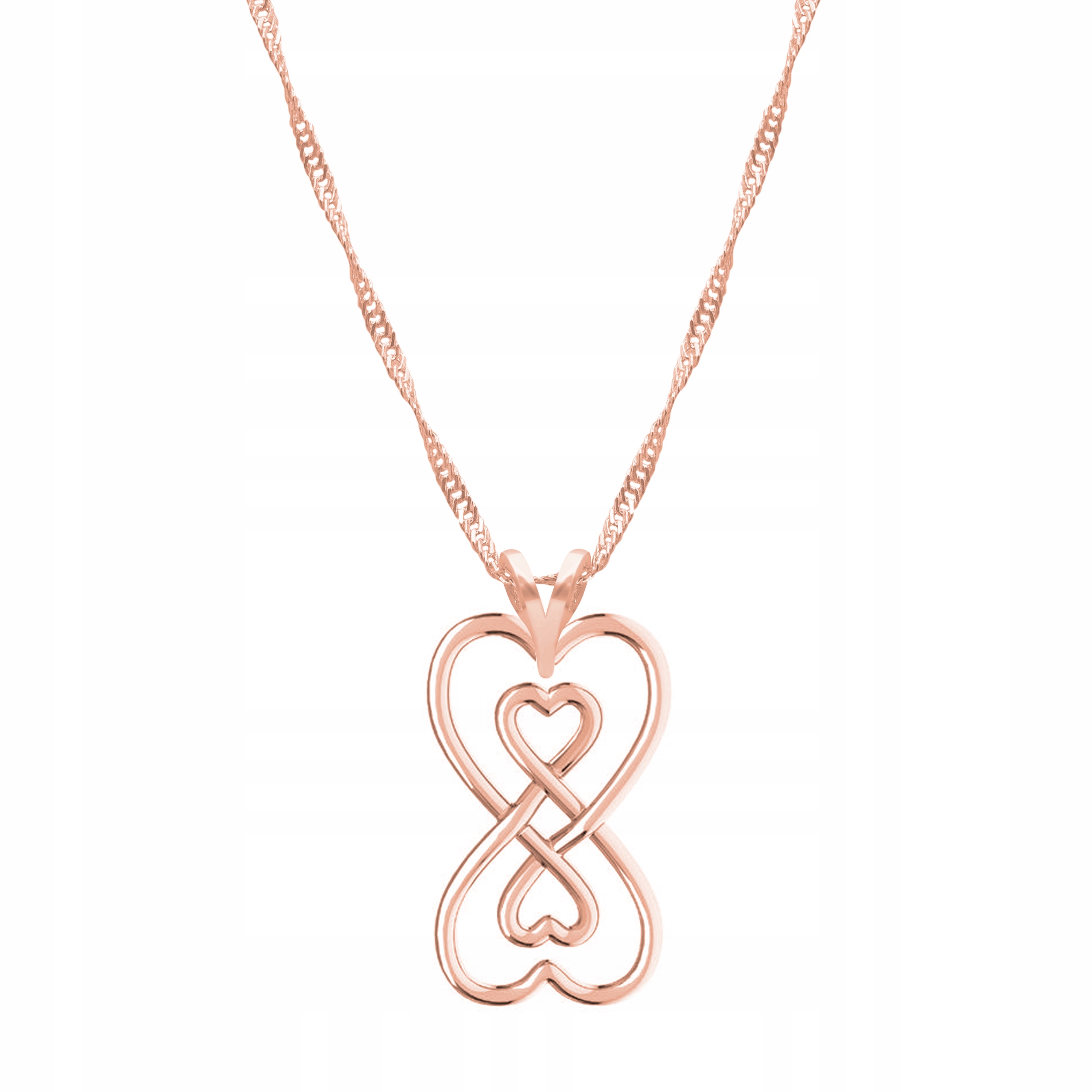 Řetízek zlatý náhrdelník 925 Nekonečno