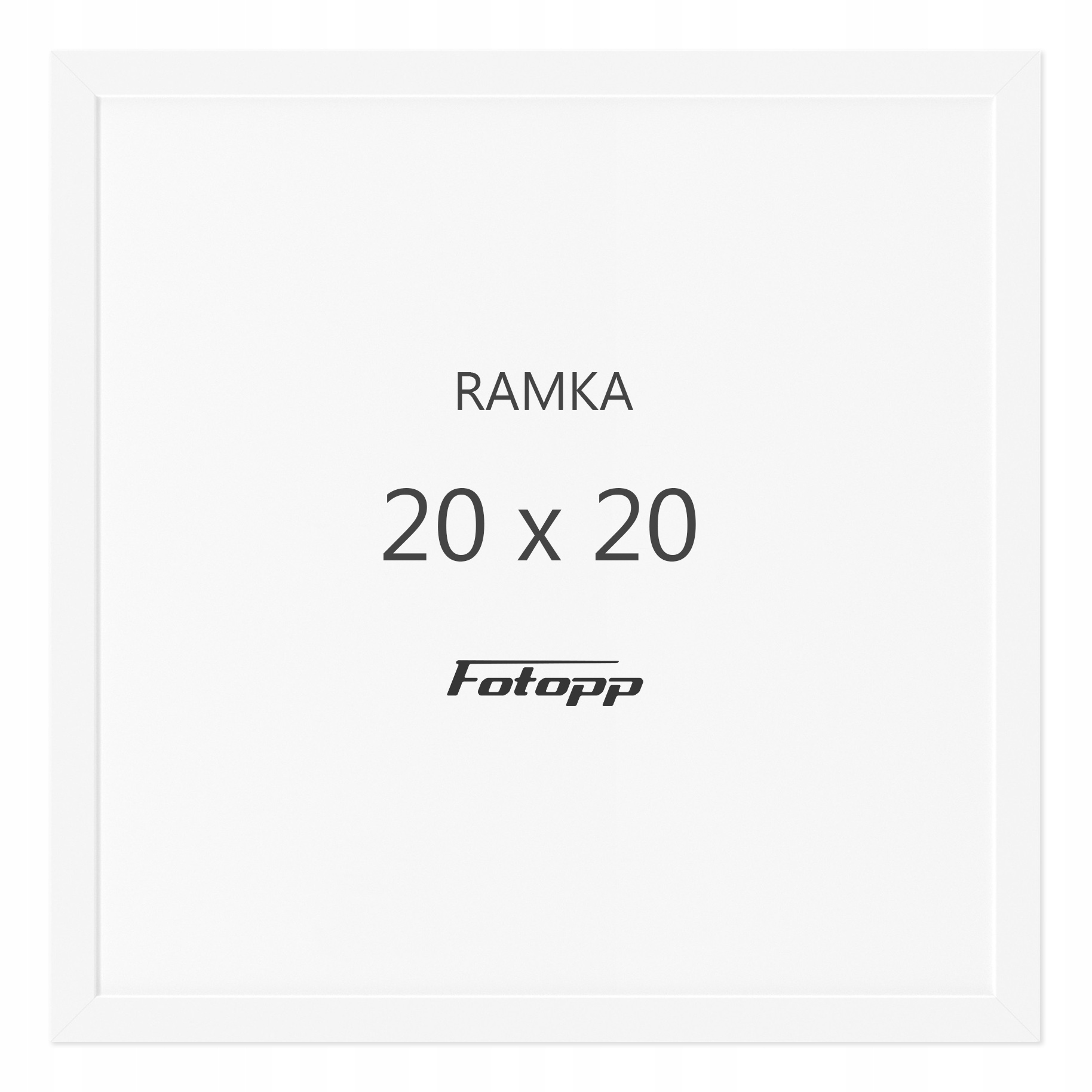 

Kwadratowa Ramka na zdjęcia Biała 20x20 kwadrat