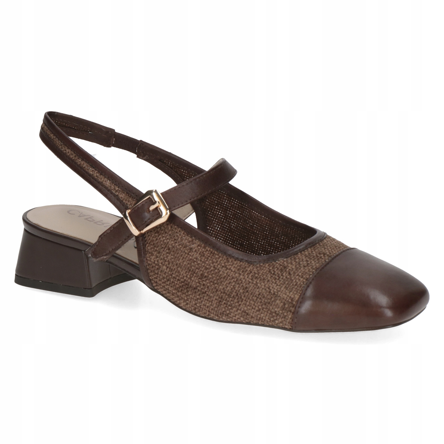 Caprice 29604-46 Lodičky S Odkrytou Patou, Hnědé, Vel.