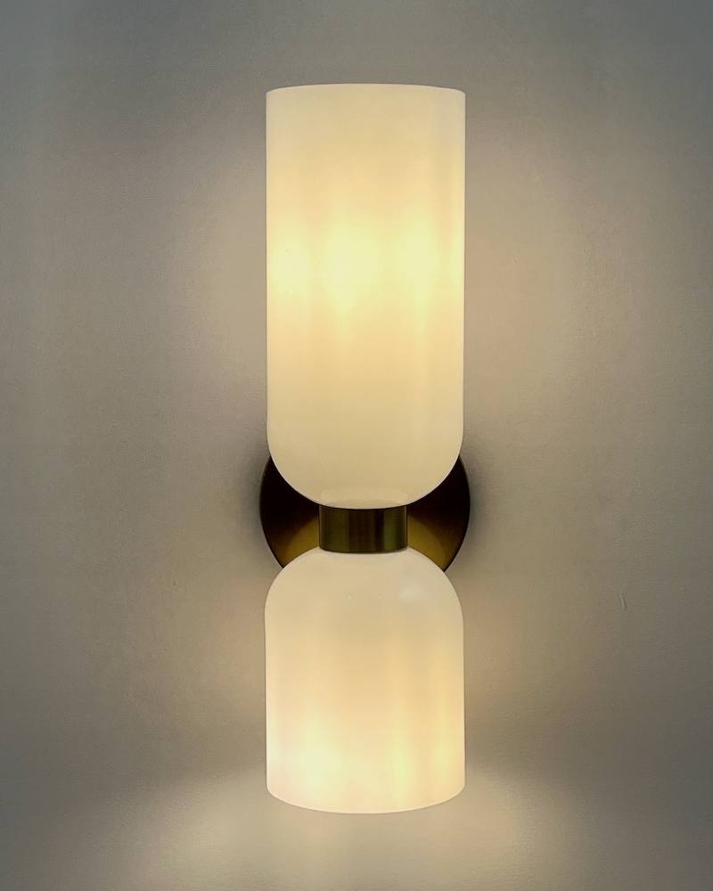 KINKIET NOWOCZESNY HOURGLASS - BIAŁY MOSIĄDZ Marka A-L