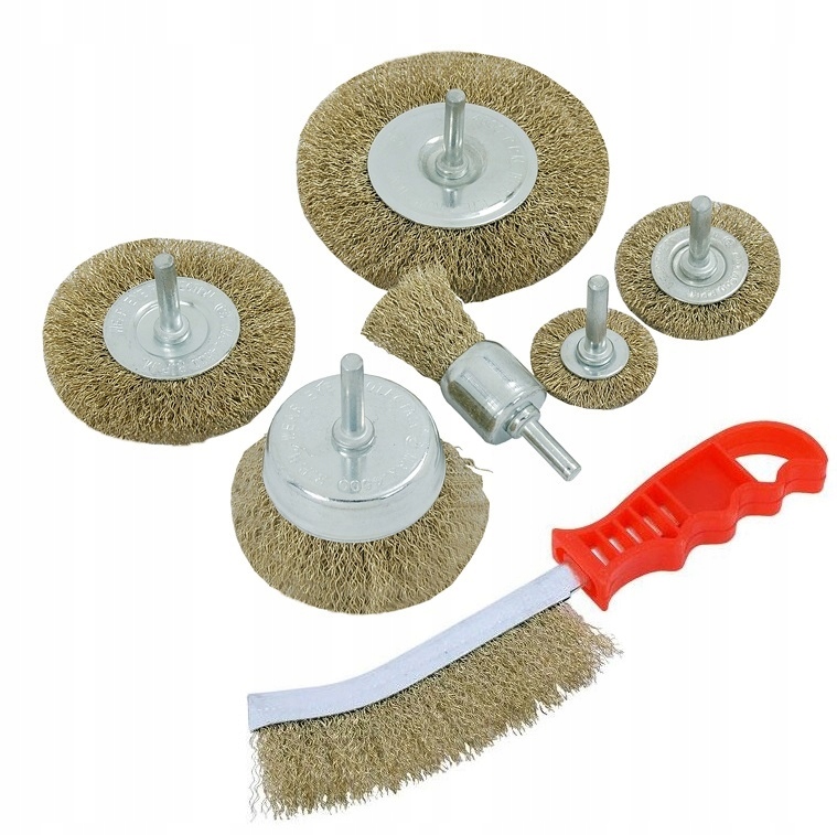 ZESTAW DRUCIANYCH SZCZOTEK DO WIERTARKI SZCZOTKA Kod producenta KOMPLET0029