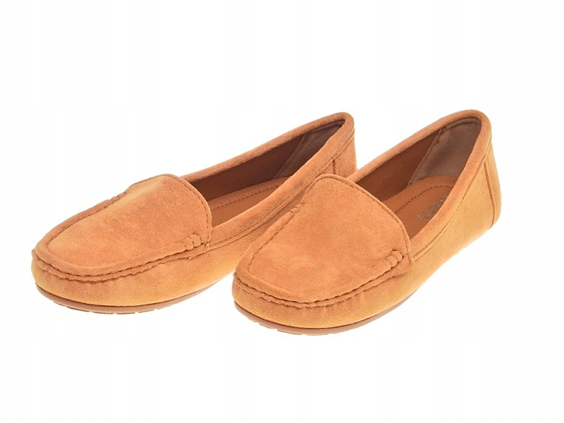 DAMSKIE ZAMSZOWE MOKASYNY Camel r.38 Kolor brązowy