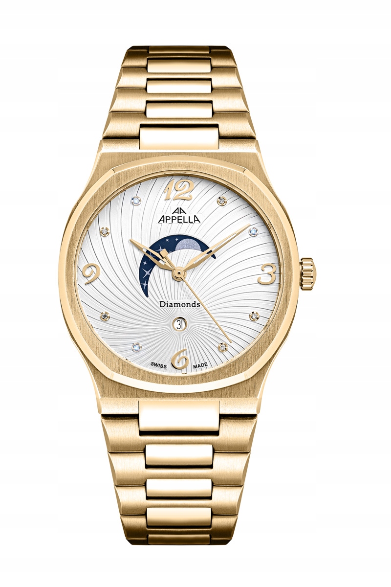 Nové Originální dámské hodinky Appella L32006.1173QD Diamonds datumovka