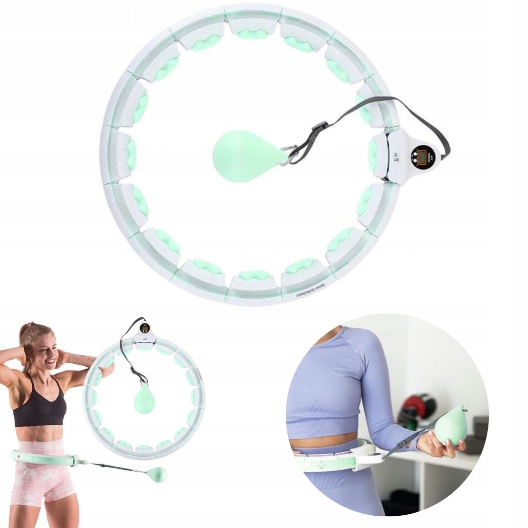 Zeštíhlující hula hoop pro kardio trénink, nastavitelné závaží počítadlo Hms