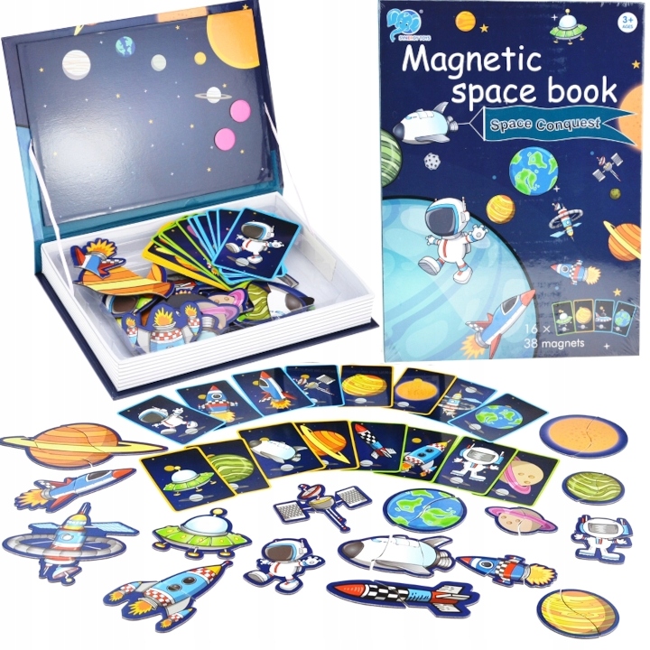 UKŁADANKA MAGNETYCZNA PUZZLE KOSMOS MAGNESY