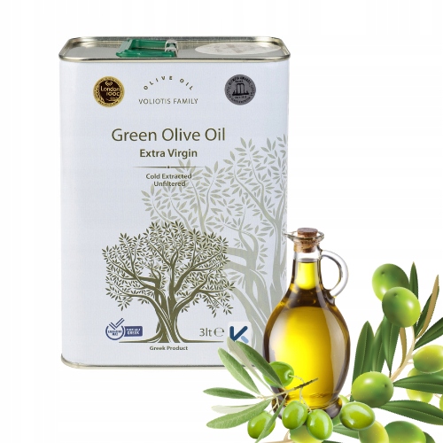 Levně Voliotis Family Zelený Olivový Extra Panenský Olej – Olej Lisovaný Za Studena 3 L