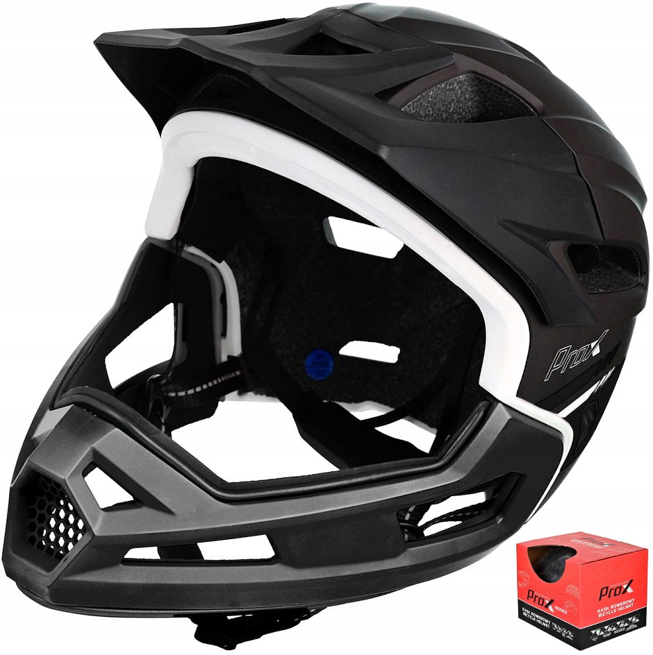 Full Face helma Prox Cage II Titanium-blk M 55-60 cm Mtb Odnímatelná Čelist