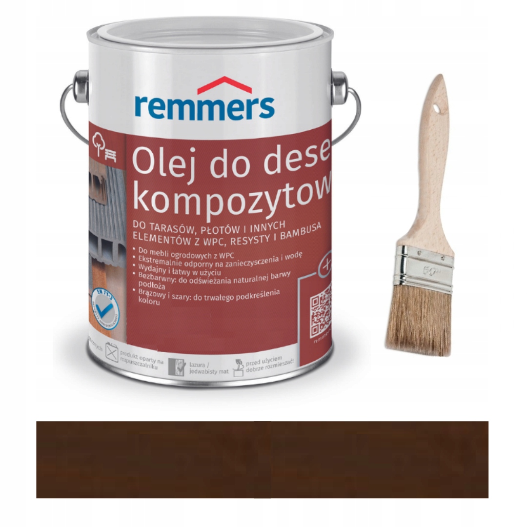 Remmers Wpc olej do kompozytu taras 2,5l Brązowy