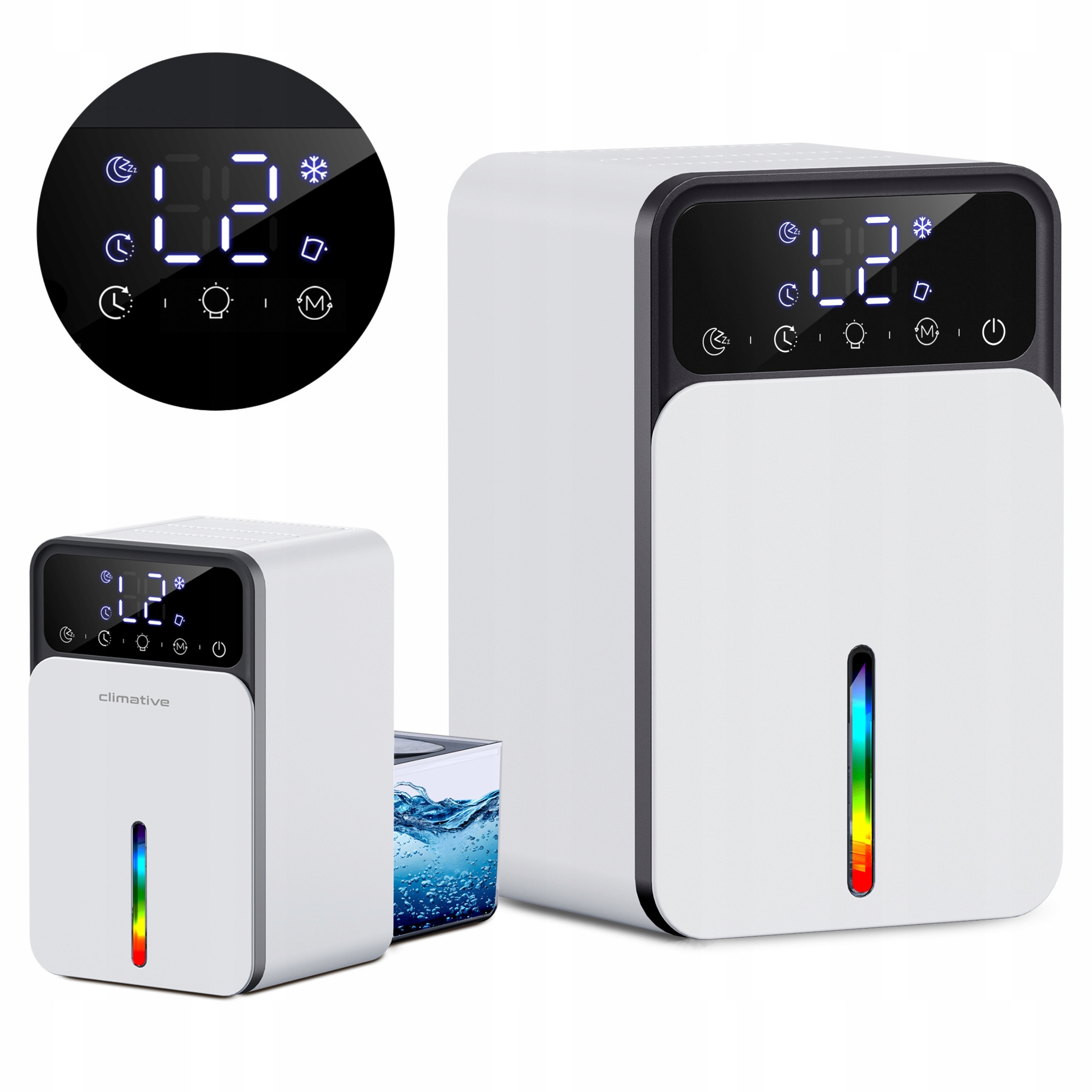 Prenosný odvlhčovač vzduchu Luxe Uv Pohlcovač vlhkosti 1200ML Výkonný Led
