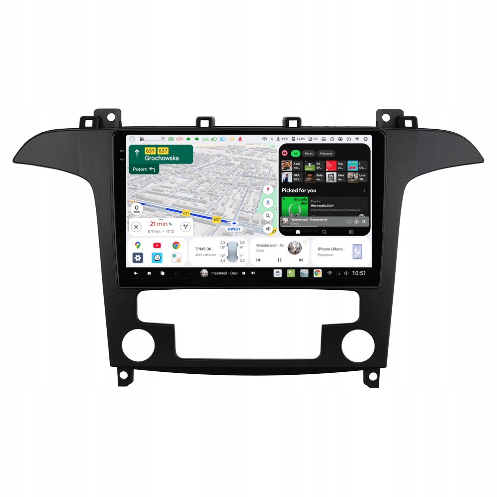 Radio Nawigacja Android 13 Ford S-Max MK1 Galaxy MK3 2006-2015 DUDU7 8/128