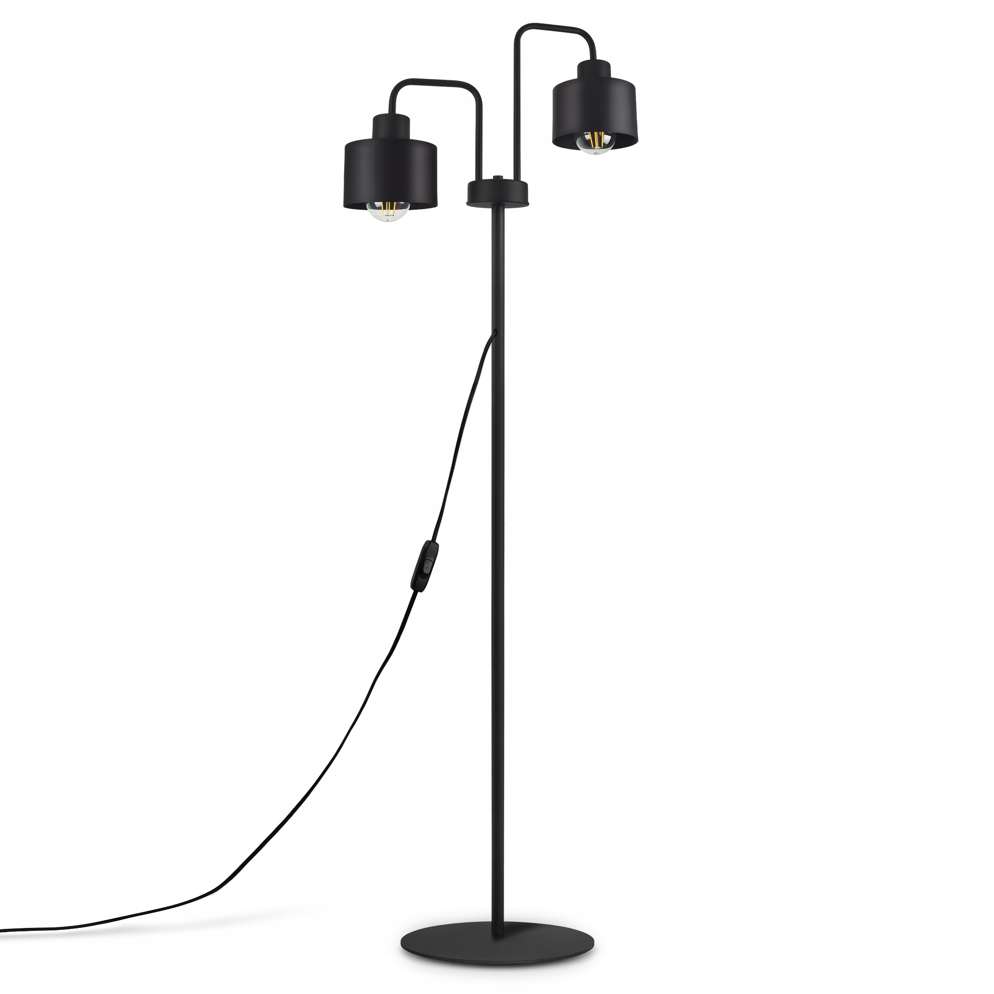 Módní Podlahová Stojací Lampa Typu Loft Edison Dvojitá
