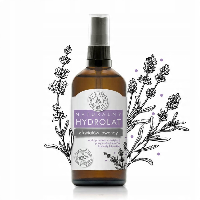 

Hydrolat woda z kwiatów lawendy 100ml E-fiore