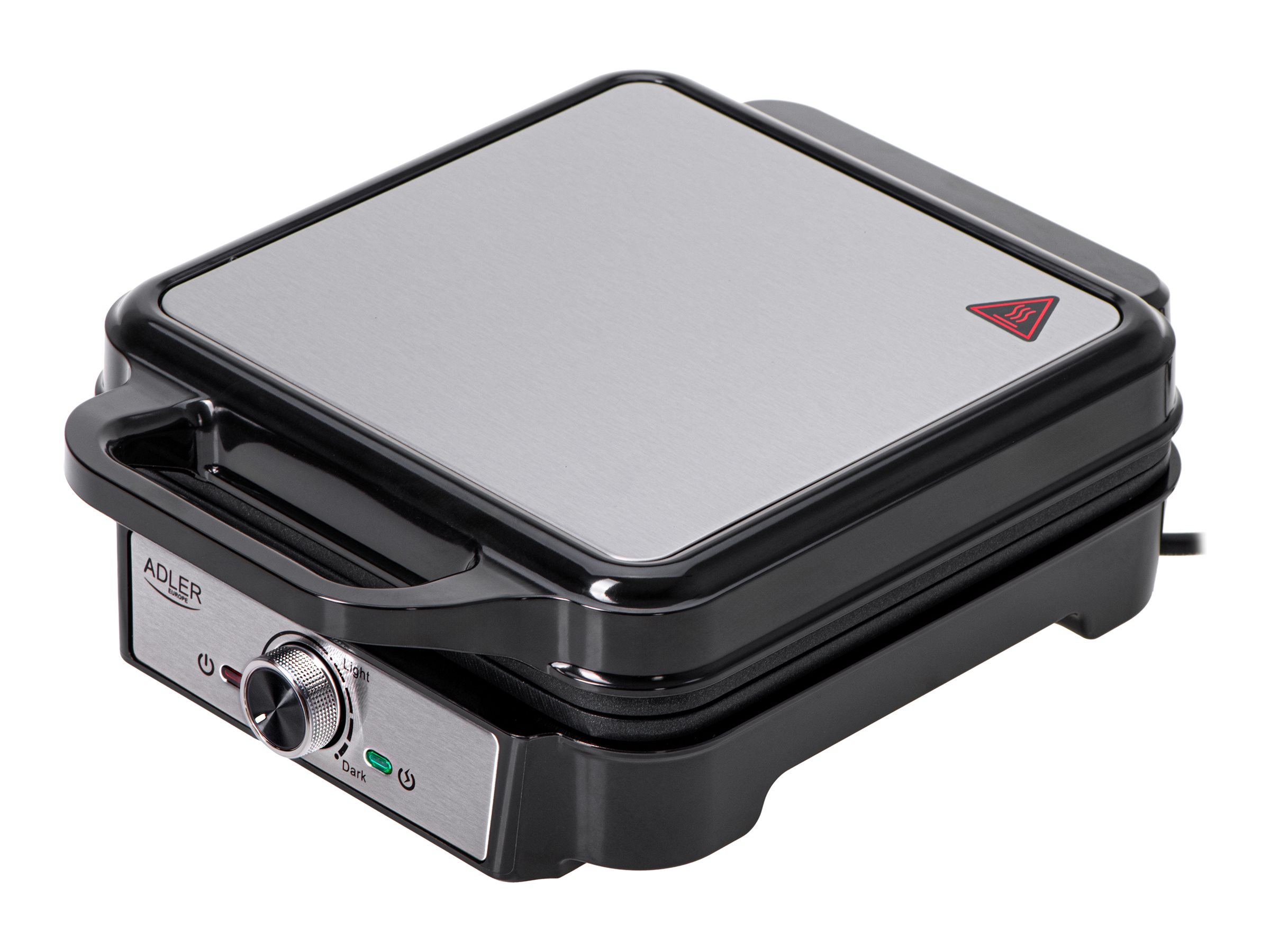 Adler Vaflovač Ad 3083 1800 W Počet vaflí 4 Belgický typ Stříbrná