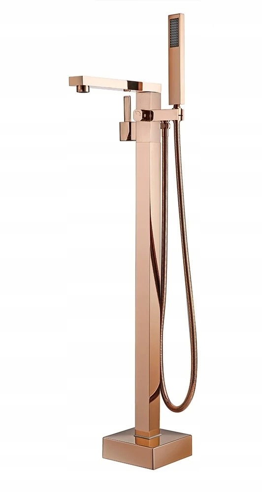 Voľne stojaca vaňová batéria Qvadro Medená Premium