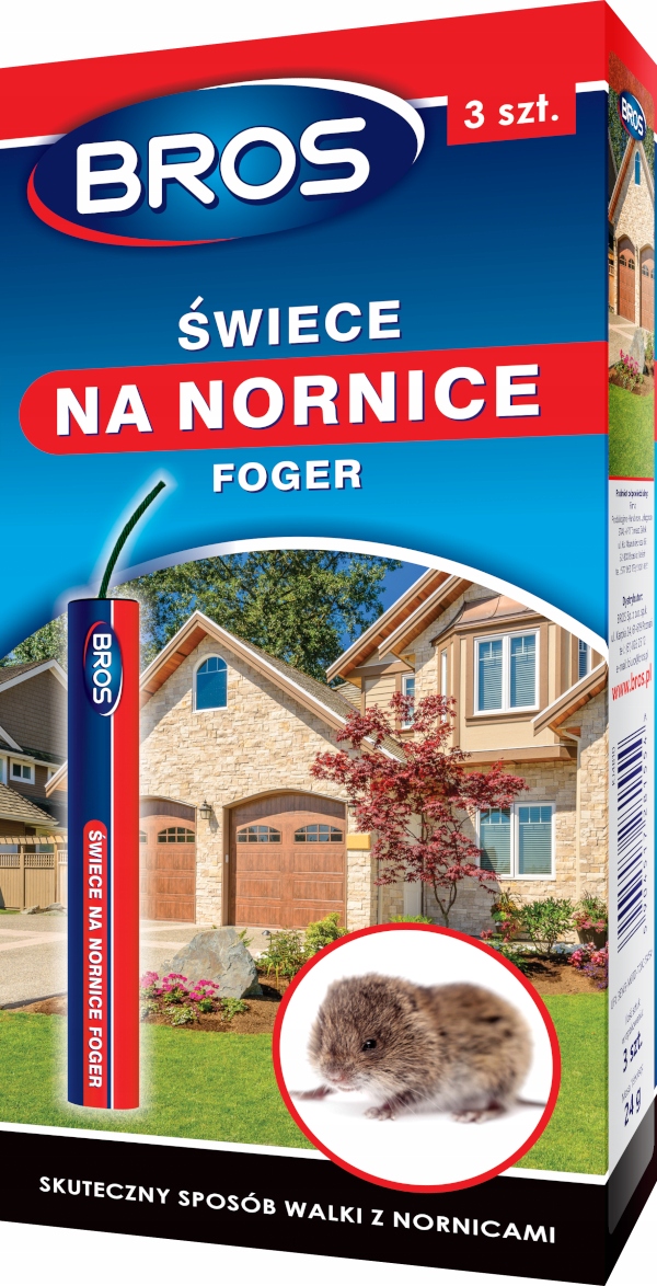 

Świece odstraszacz na nornice krety Bros Foger x3