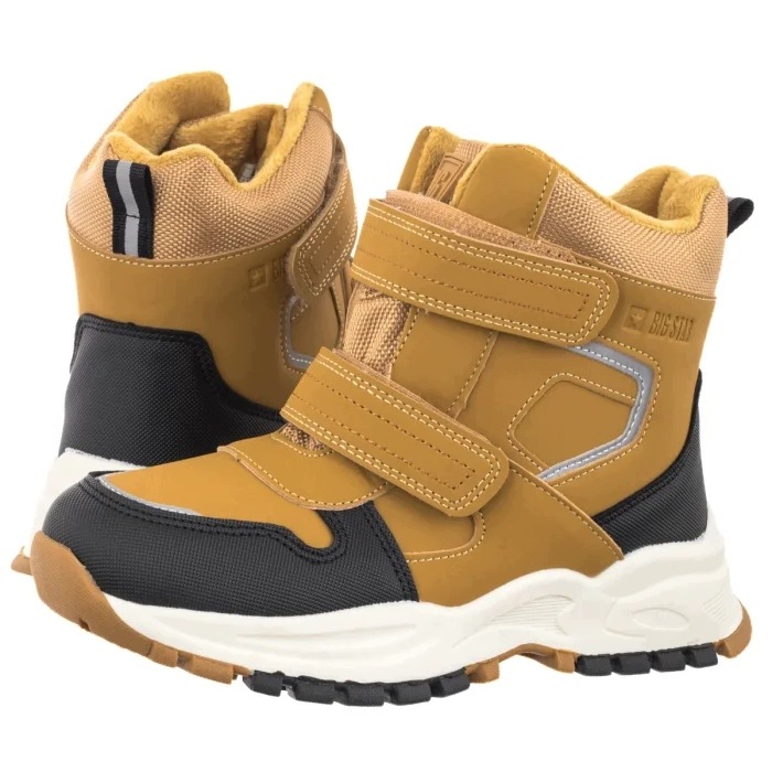 Buty Dziecięce Trzewiki Śniegowce Big Star Żółte UU374014 Yellow