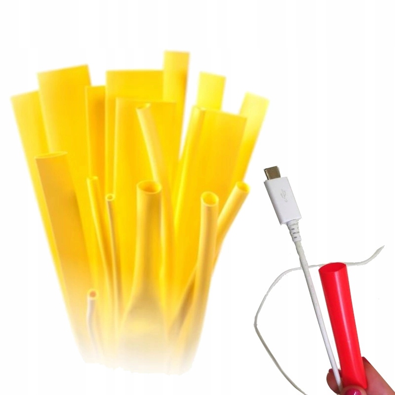 

Rurka Termokurczliwa Koszulka 1,6-0,8 Żółta 1M