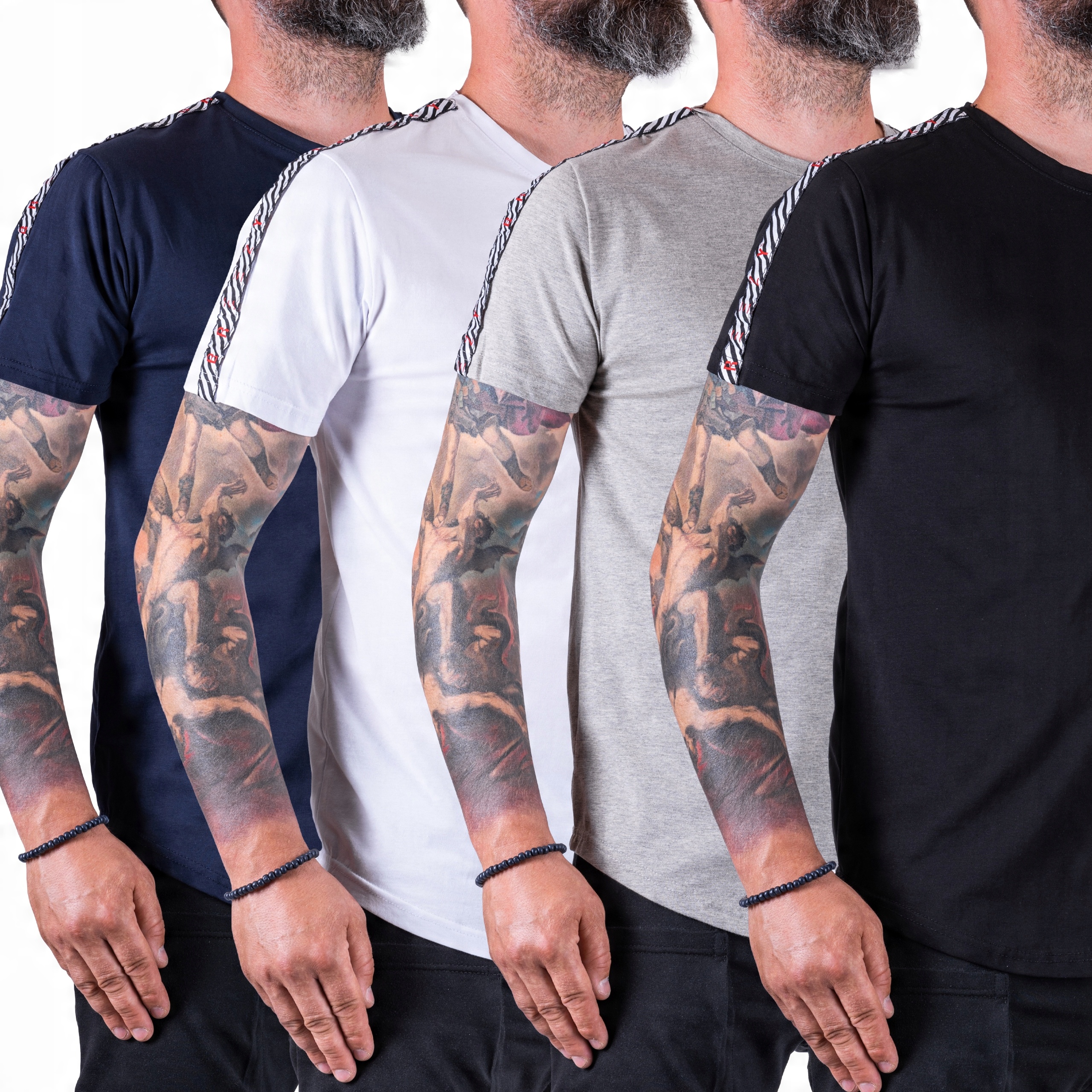 

Koszulka czarna T-shirt zaokrąglony Vidal r. M