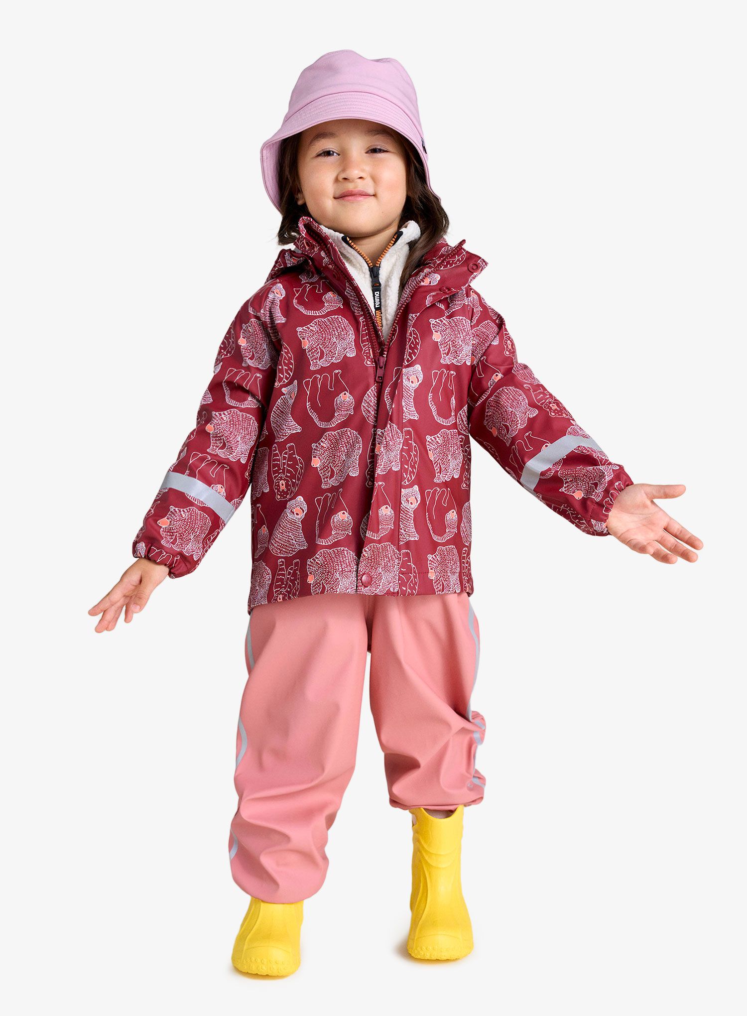 Spodnie dla dzieci Reima Lammikko rose blush 92 cm