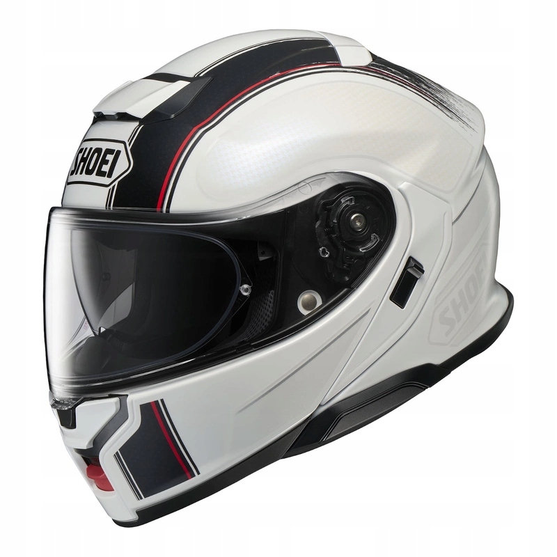 Motocyklová prilba Shoei Neotec 3 Satori TC-6 biela čierna červená Darčeky
