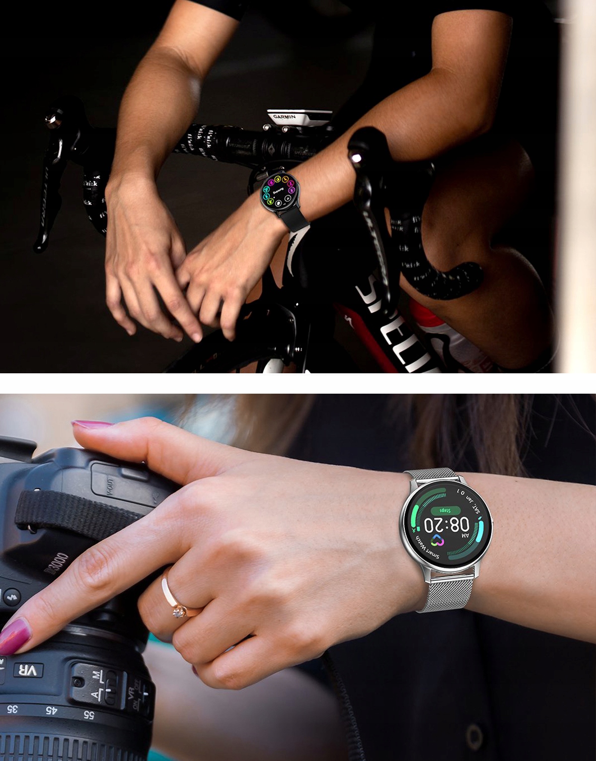 SMARTWATCH DAMSKI ZEGAREK POWIADOMIENIA J.POLSKI Model inny