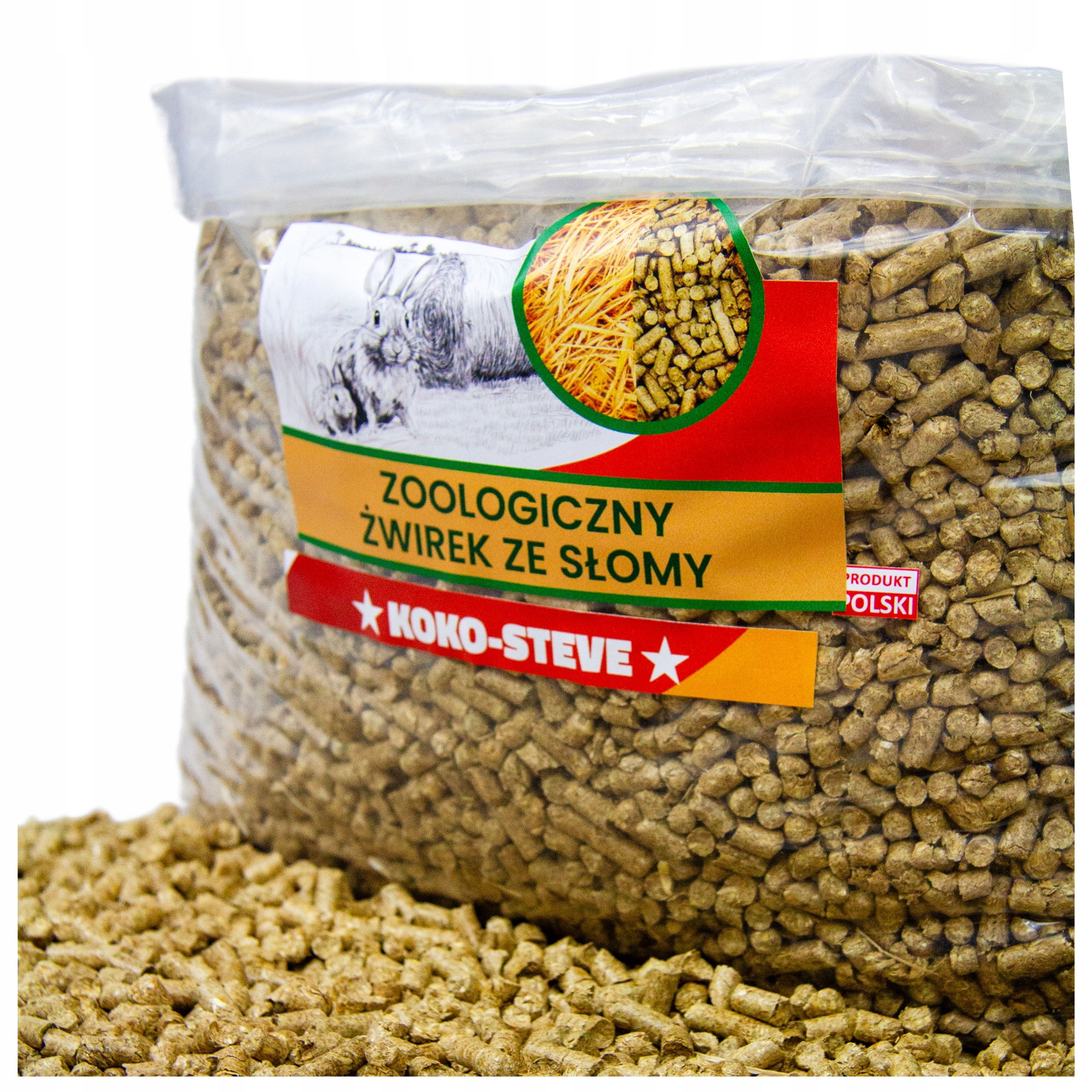 Levně Stelivo pro kachny a kachny, pelety Ze Slámy, Přírodní, 30 kg