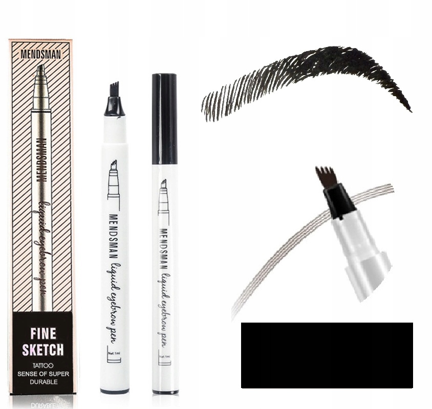 MARKER DO BRWI MICROBLADING PISAK KRESKI WŁOSKI POCZWÓRNY CZARNY BLACK 4