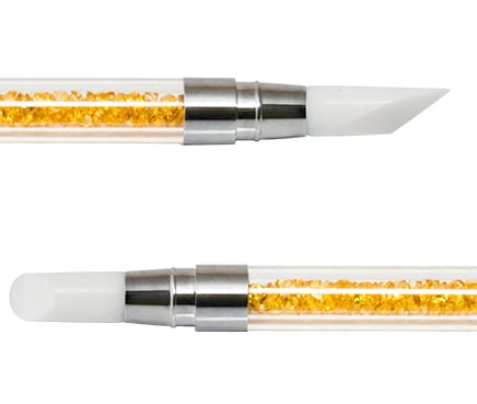 APLIKATOR NARZĘDZIE SILIKONOWE DO WCIERANIA PYŁKÓW POMARAŃCZOWY