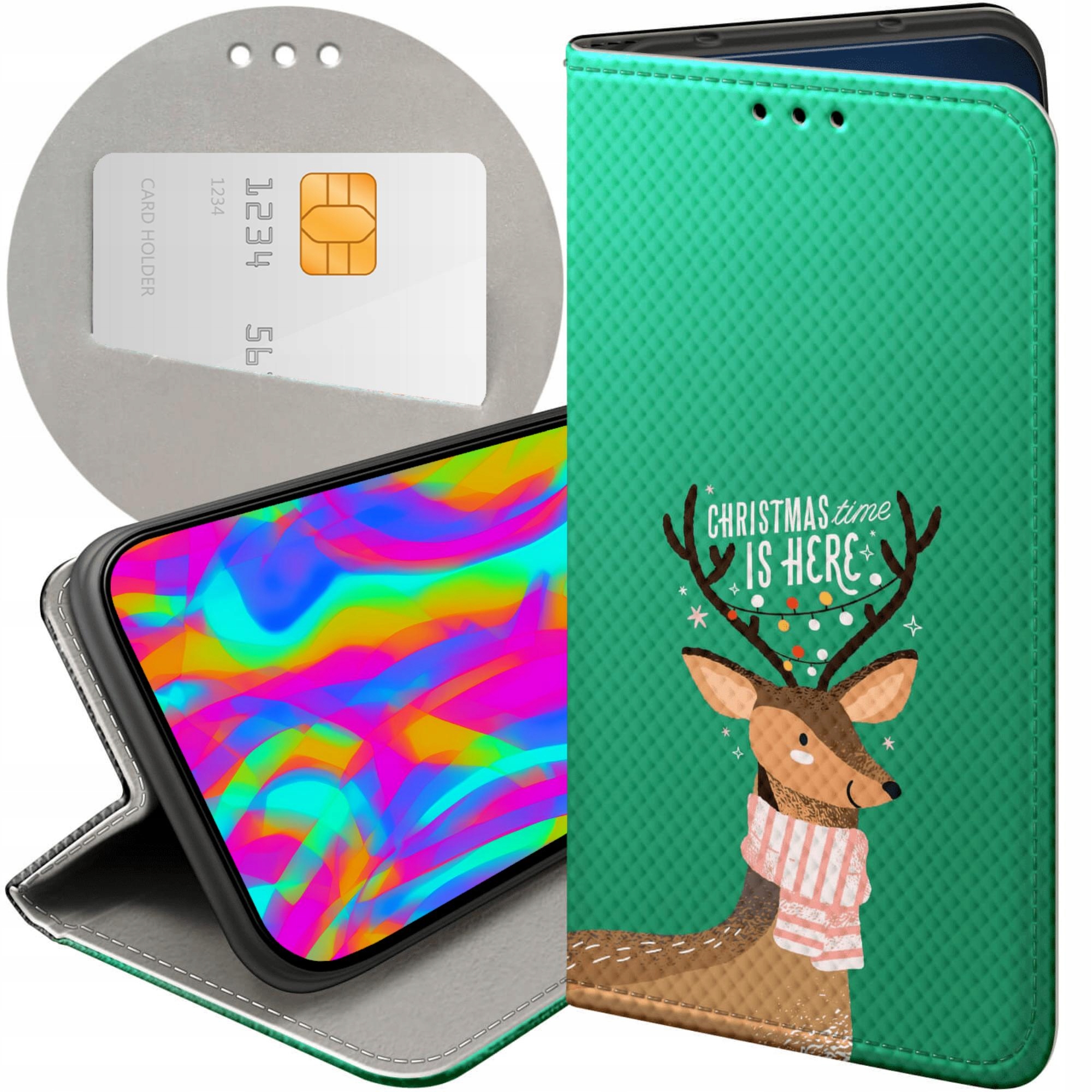 Etui Z Klapką Do Honor 400 Świąteczne Christmass Święta Futerał Case