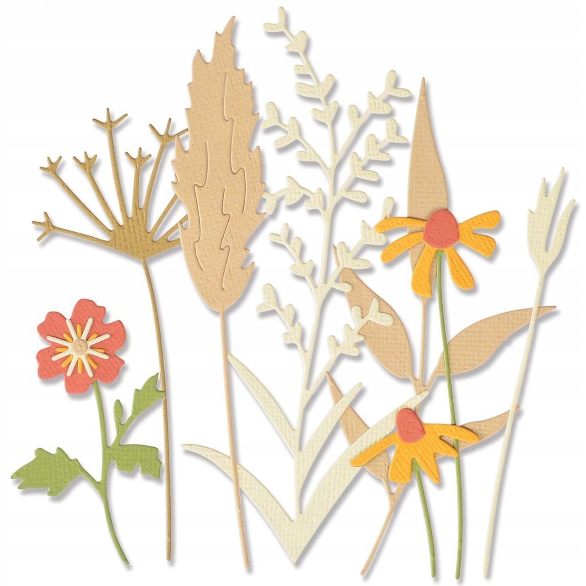 Zestaw wykrojników Thinlits Sizzix Delicate Autumn Stems, 8 szt.