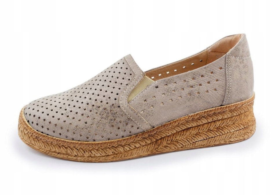 Buty zdrowotne profilowana wkładka skórzane r. 40